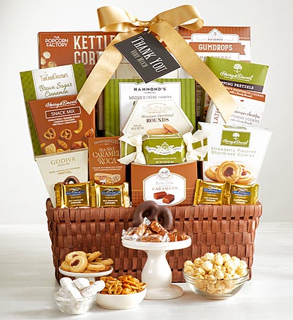 Classic Gourmet Thank You Gift Basket